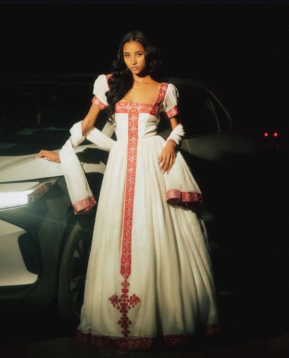 Traditional Ethiopian Kemis | Handwoven Cultural Dress for Women
