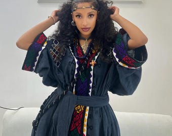 Traditional Ethiopian Kemis | Handwoven Cultural Dress for Women