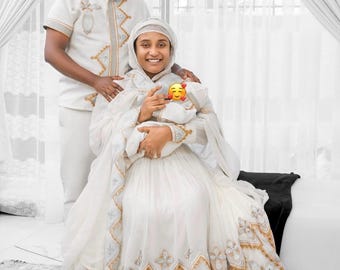 Family Matching Outfits | Ethiopian/Eritrean Cultural Dress Set