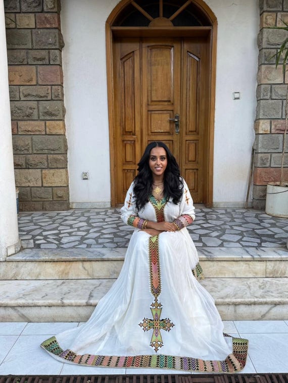 Traditional Ethiopian Kemis | Handwoven Cultural Dress for Women