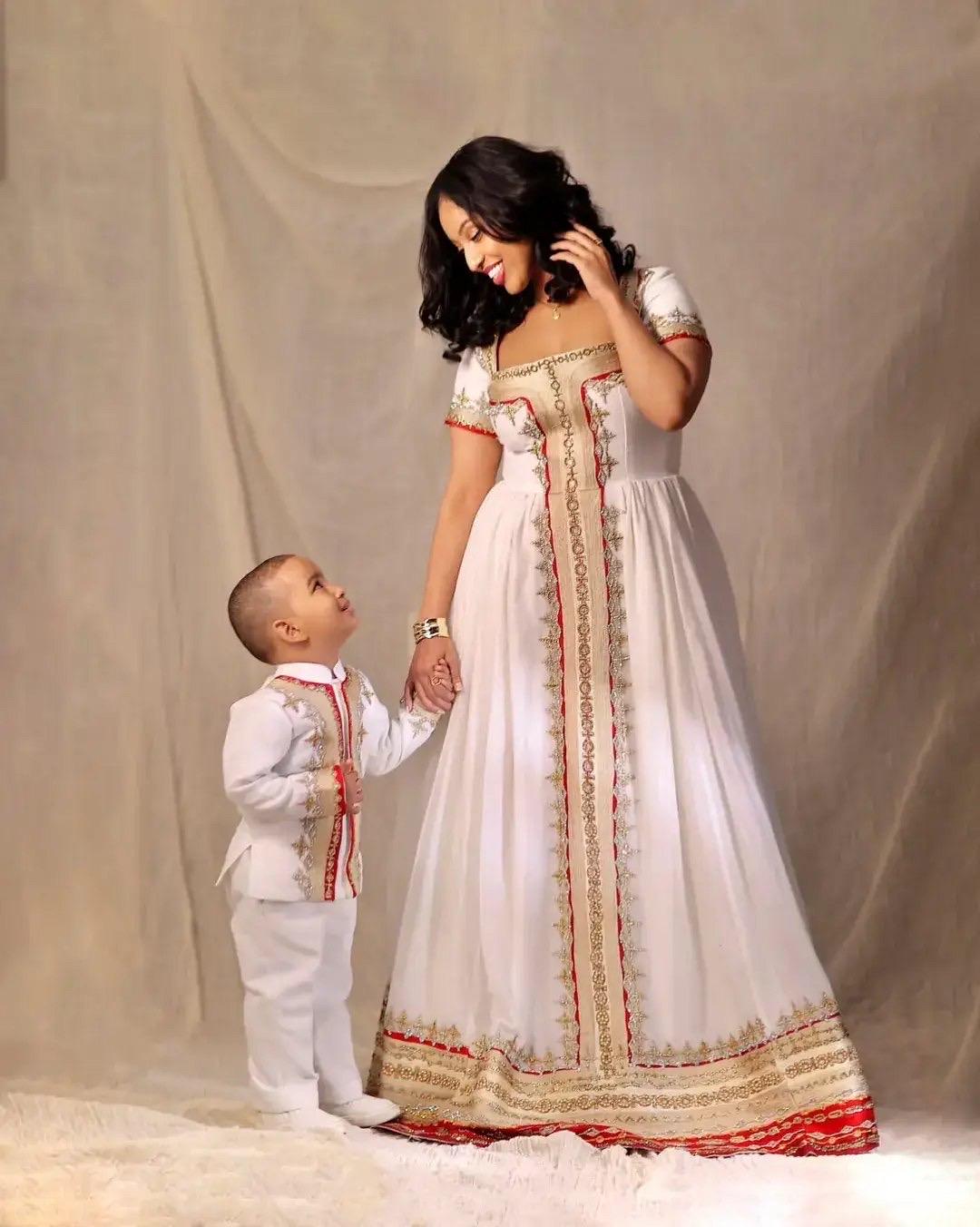 Family Matching Outfits | Ethiopian/Eritrean Cultural Dress Set