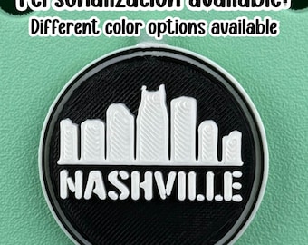 Personalized Nashville  Bogg Bag Charm