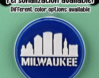 Personalized Milwaukee  Bogg Bag Charm