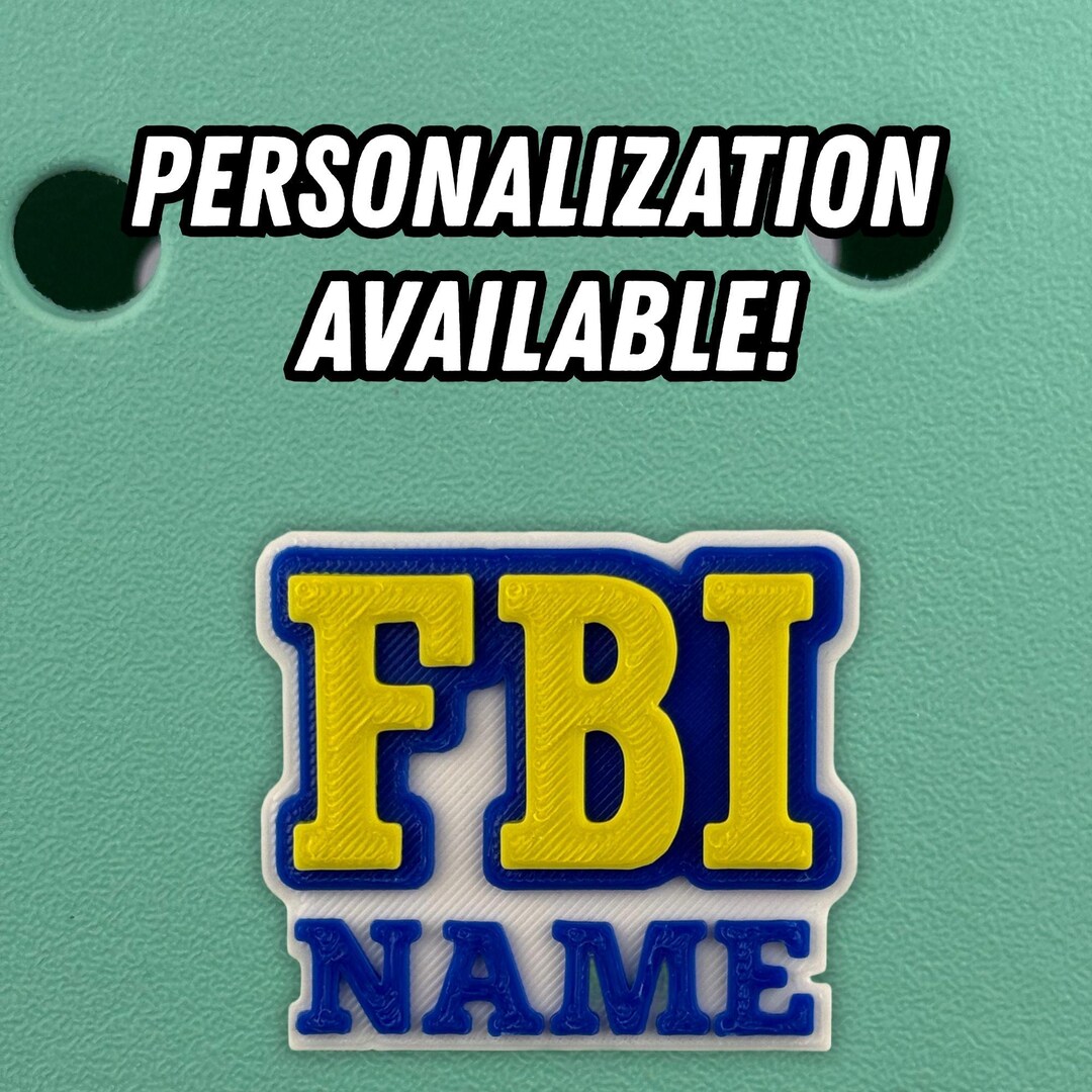 Fbi Button FBI Bogg Bag Charm, Federal Bureau of Investigation Gift, FBI Bogg Bag ...