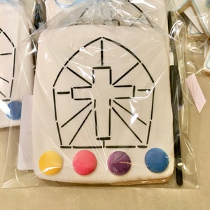 Paint Your Own Communion Cross Cookies, PYO, Kids Communion Activity Gifts