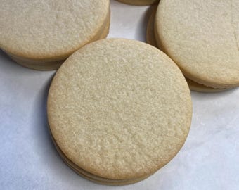 Next ship date is 8/15 - 1 dozen- Blank Undecorated Sugar Cookies. Ready to decorate cookies.  Many shapes available.
