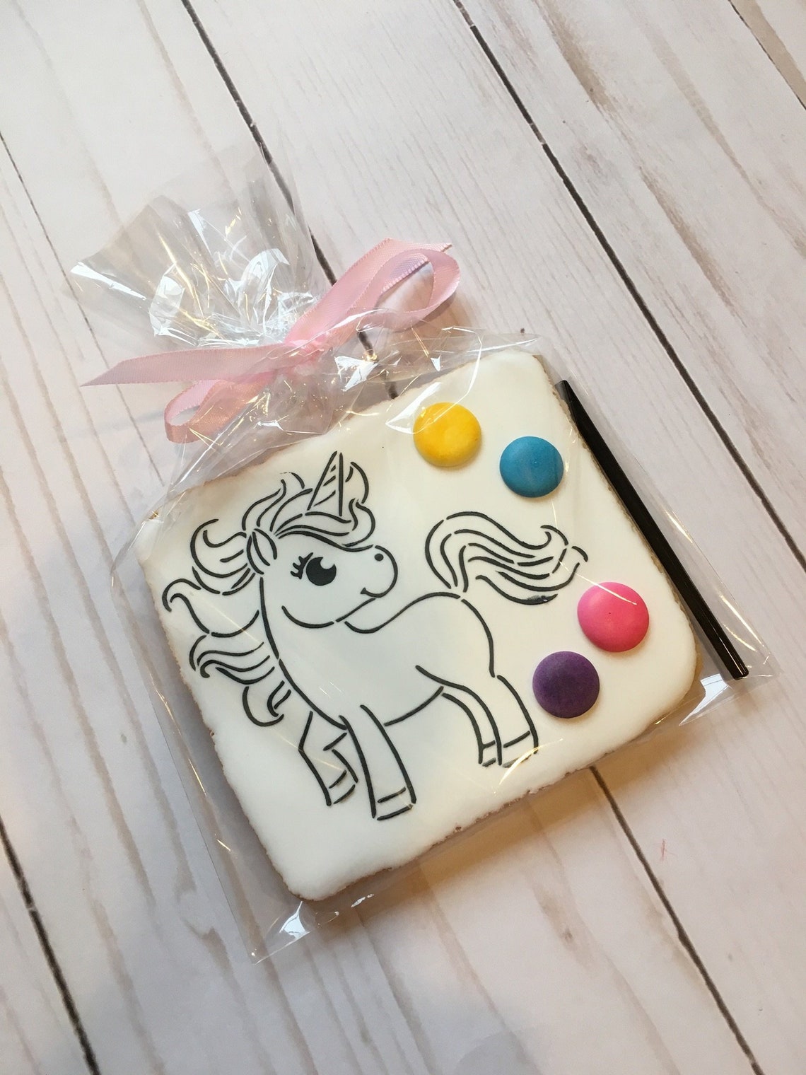 Paint Your Own Unicorn Cookies Unicorn Birthday Favors Etsy