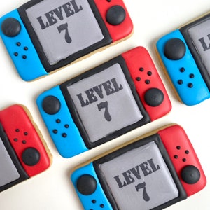 1 Dozen - Video Game Controller Cookies, Switch controller cookies, Game Controller Favors