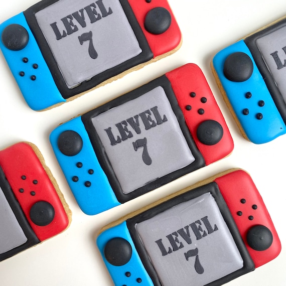 Nintendo Switch - cookie 1 Dozen - Video Game Controller Cookies, Switch Controller