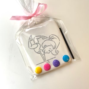 Paint Your Own Gymnastics Cookies, Birthday Gymnast Party  Favors