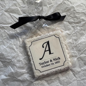 Personalized Wedding Cookie Favors, Rehearsal Dinner Favors, Bridal Shower Cookies image 3