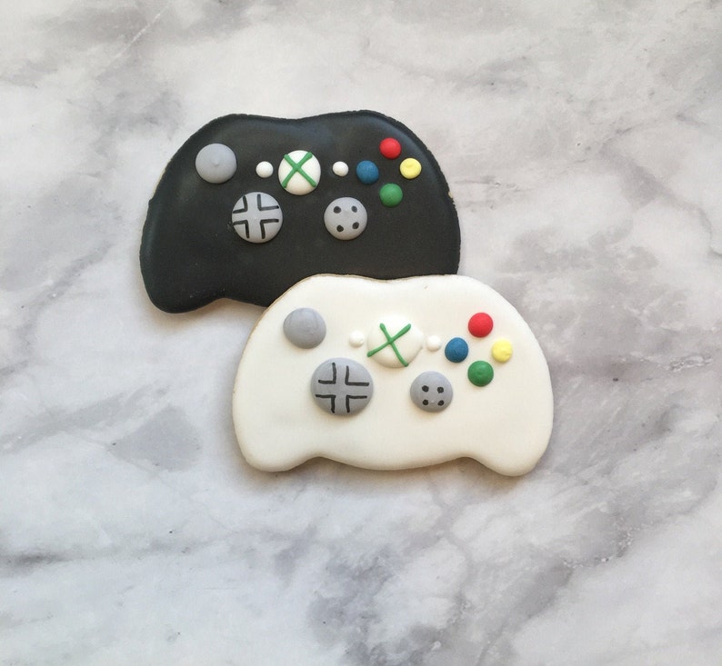 Video Game Controller Cookies XBox controller cookies Game Etsy