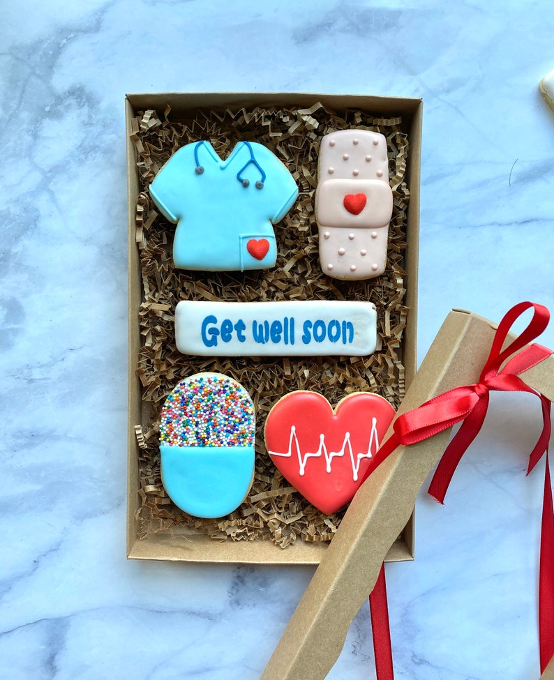 Nurse / Doctor Appreciation Cookie Gift Box Thank You Gifts Etsy