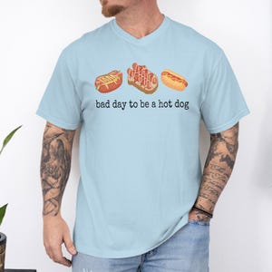 Funny Retro Hot Dog T-Shirt, 4th of July Summer Holiday Tee