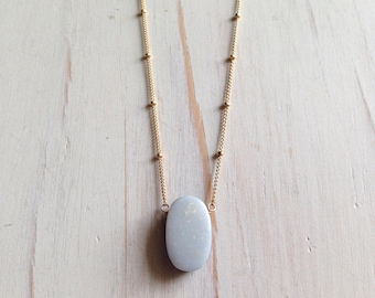Opal Necklace Australian Boulder Opal Opal Jewelry 14k Gold Filled Necklace Rough Opal Necklace