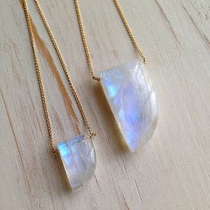 Moonstone Necklace Moonstone Jewelry Gemstone Necklace Layered Necklace image 2