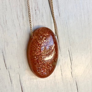 Sunstone Necklace Sunstone Pendant Necklace Gemstone Necklace Jewelry