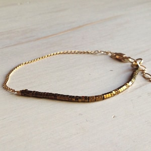 Gold Filled Hematite Bracelet: Gemstone Jewelry