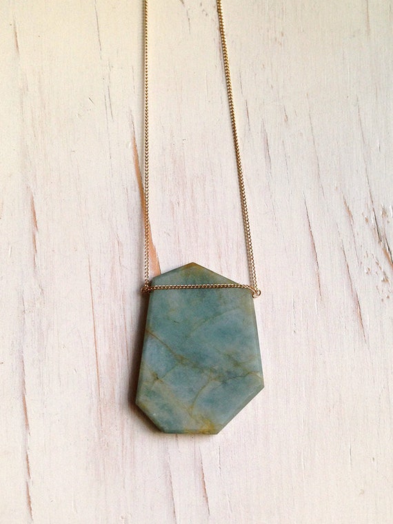 Aquamarine Necklace Aquamarine Pendant Necklace Aquamarine Jewelry Gemstone Necklace Etsy