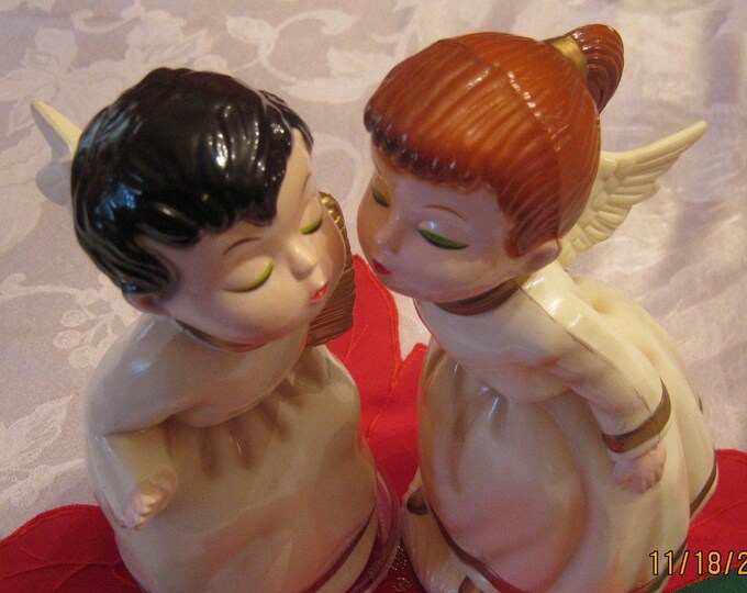 Sale Kissing Angels Music Box Berman and Anderson Inc 1973 Etsy
