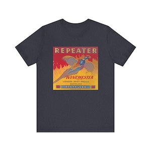 Vintage Winchester Repeater Shell Box Unisex Jersey Short Sleeve Tee