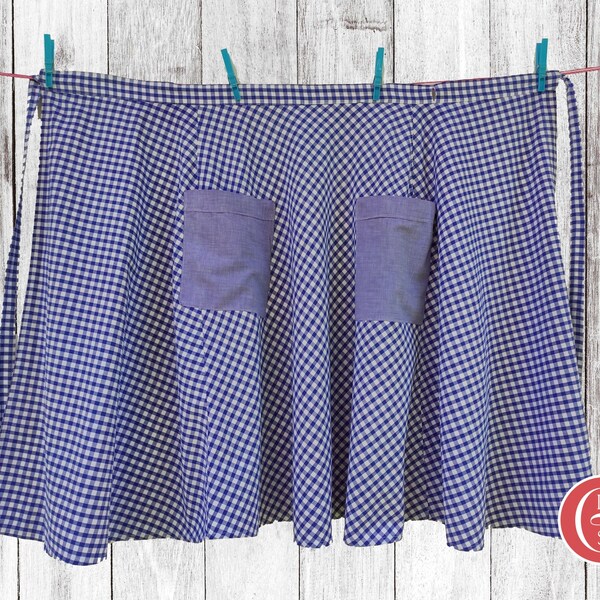 Gingham Check Apron - Etsy