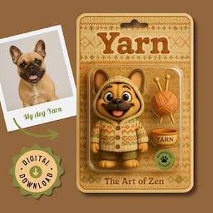 Custom Pet Portrait Action Figure | Personalized Pet Toy Keepsake | Custom Dog or Cat Figurine | Unique Pet Gift | Retro Boxed Toy Style