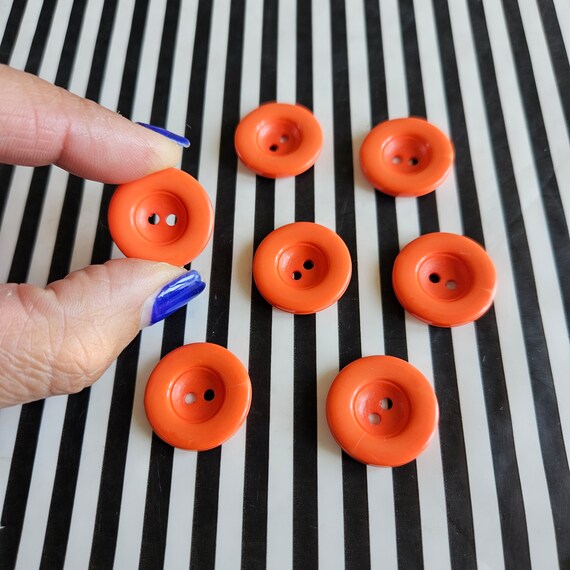 Orange sewing buttons discount