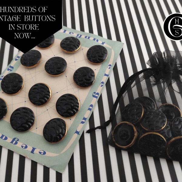 Embossed Buttons Etsy