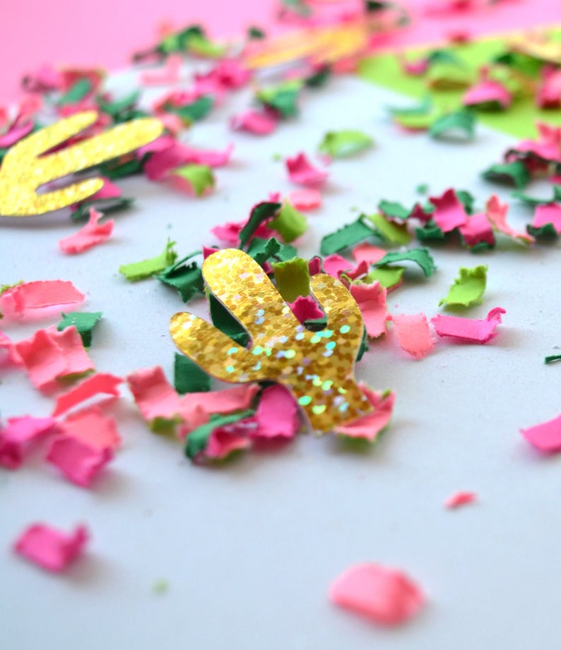 Fiesta Confetti Cactus Confetti Fiesta Party Decor Etsy