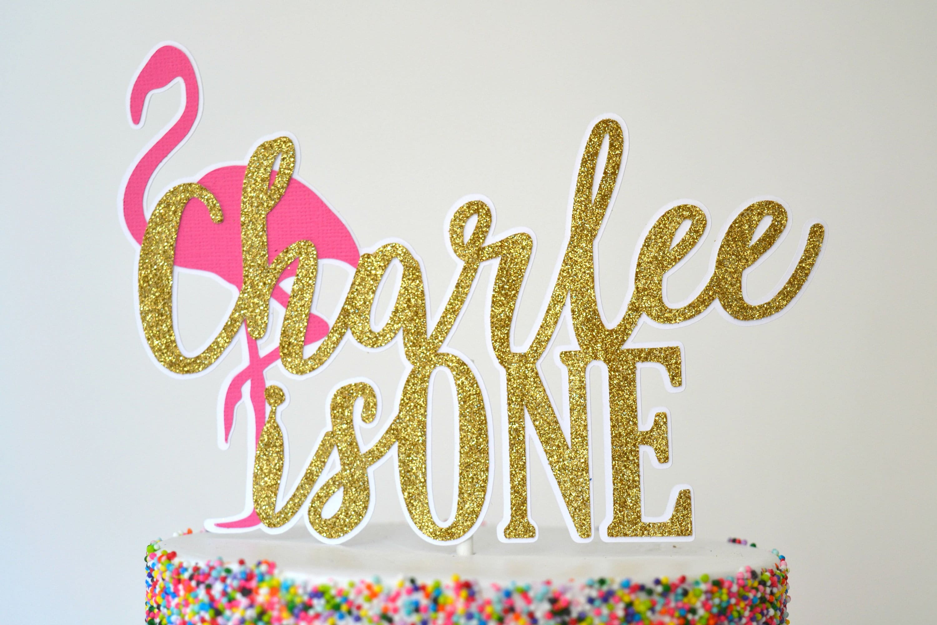 Flamingo Cake Topper Flamingo Party Decor Flamingo First | Etsy