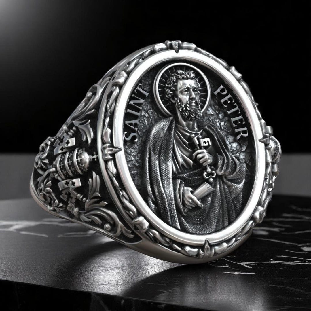 Saint Peter Keys of Heaven Ring • Apostle Catholic Orthodox Christian ...