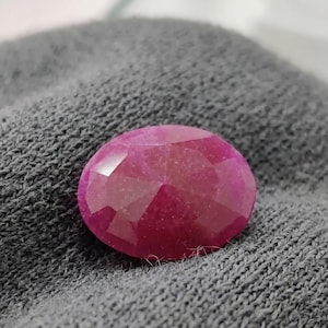 Natuurlijke rode robijn ovaal geslepen edelsteen 80-110 CT, grote losse gefacetteerde steen voor aangepaste ringhanger, geboortesteen juli, cadeau-idee voor verzamelaar