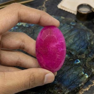 Rubí natural de talla ovalada, 140-200 ct, piedra suelta grande facetada de color rojo para joyeros, regalo de coleccionista de primera calidad, engaste personalizado.