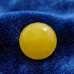 Dyed Yellow Sapphire Rough Round 300-400 CT, Large Raw Gemstone for Jewellery Making, Bold Statement Cab Material, Collector Stone Gift