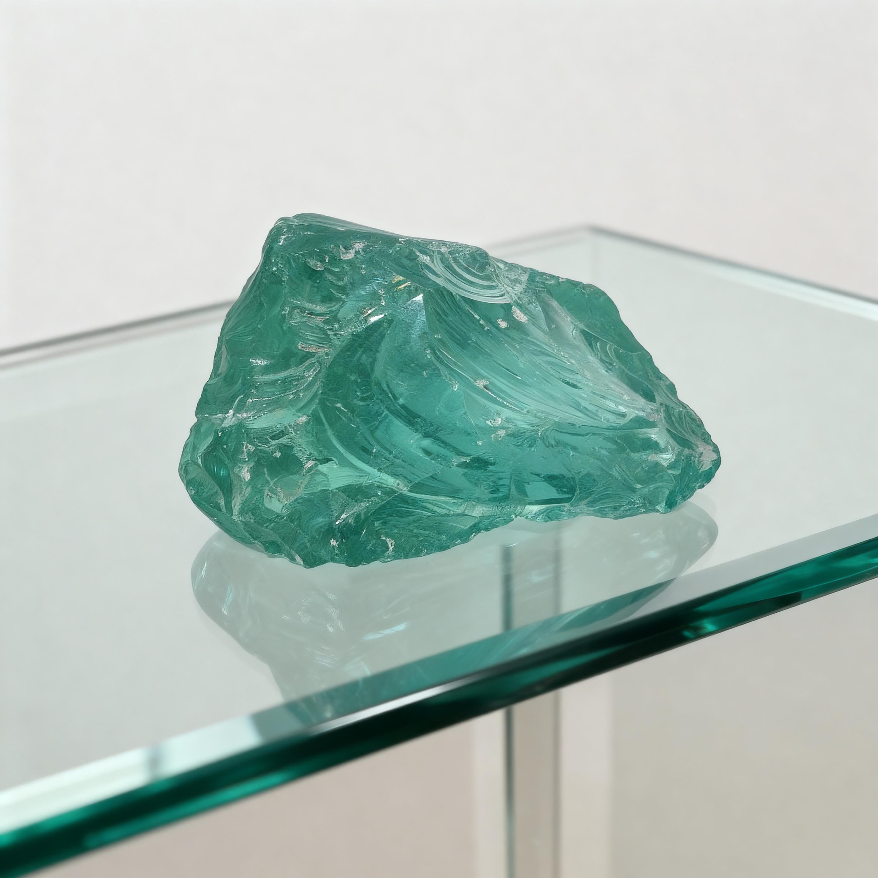 Premium Aqua Blue Obsidian Crystal 910–1025 Ct, Large Raw Rough