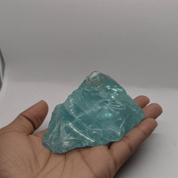 Aqua Blue Obsidian Crystal 510–625 Carat | Healing Stone | Energy