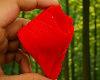 Piedra de coral rojo en bruto de 400-500 quilates, ejemplar en bruto de color rojo brillante para rejillas de cristal, trabajo energético, decoración del hogar, regalo único para amantes de las piedras preciosas.
