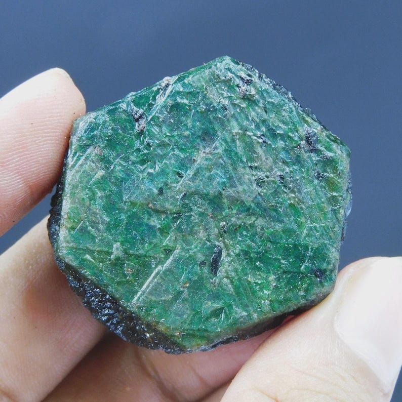 Authentic Intellectual Work Buy Green Emerald Rough 100 CT Stone Authentic, Natural Raw Beryl ...
