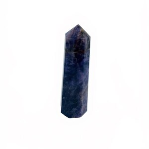 Lepidolite Crystal Wand Tower, Purple Obelisk for Calm Focus and Peaceful Sleep Vibes, Reiki Decor, Office Desk Crystal Gift