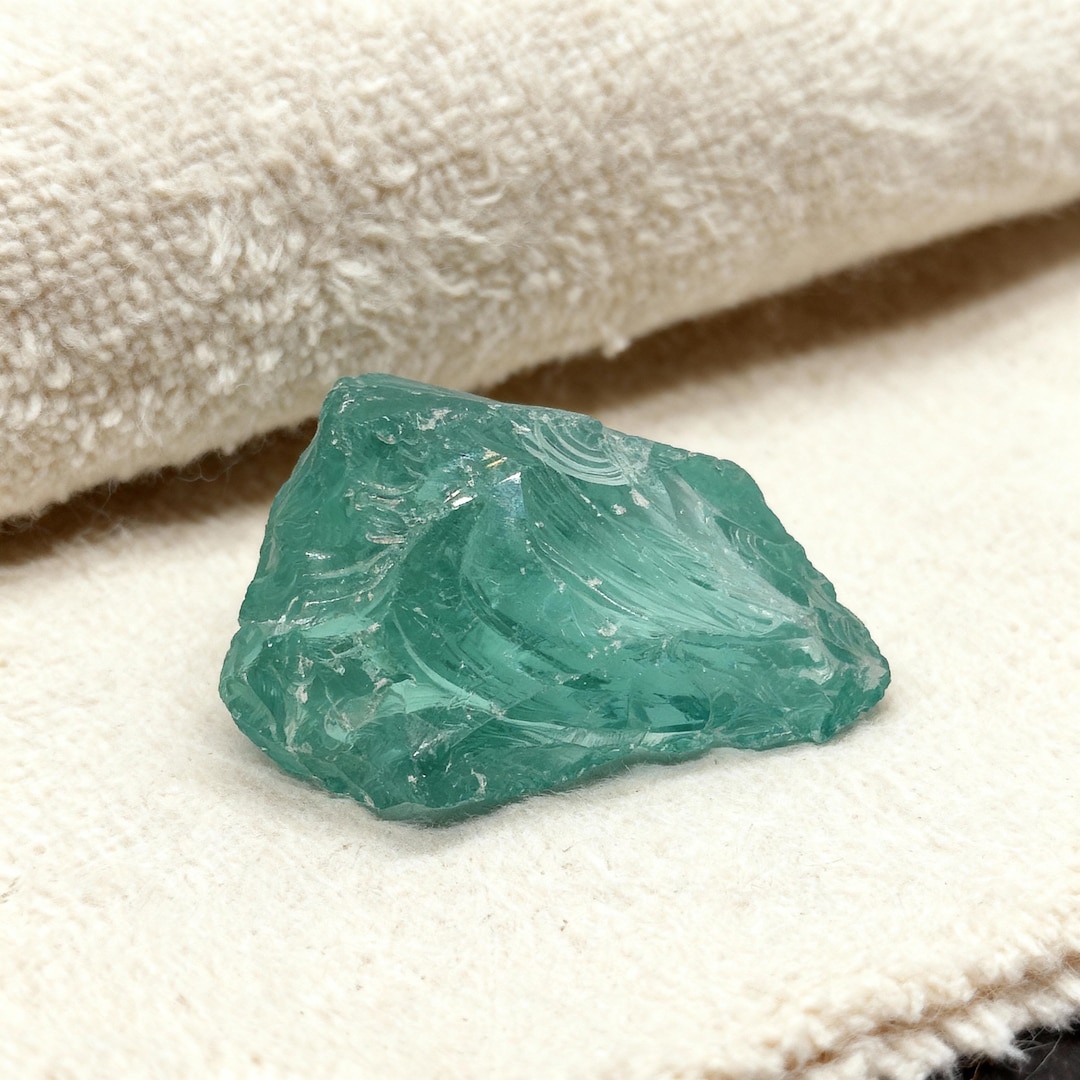 オプシディアン アクアブルー Natural Aqua Blue Obsidian Large Rough Crystal 910-1025 Ct Raw