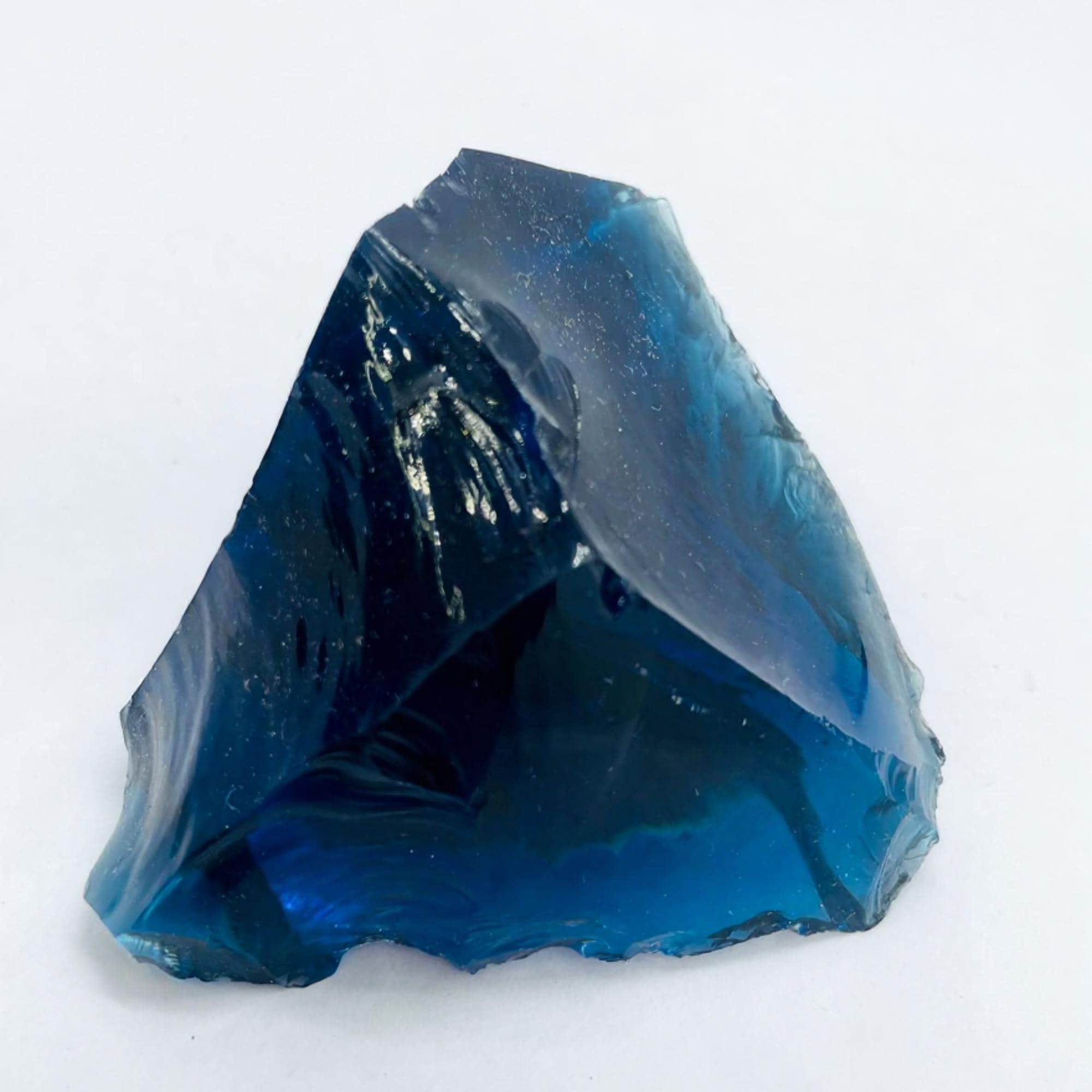 Blue Obsidian Rough Gem 700–800 CT, Large Raw Glass Stone for