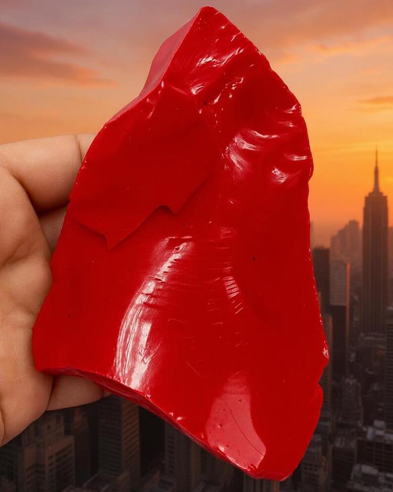 Large Red Coral Raw 400-500 CT, Rough Gemstone Piece for Healing Crystals, Root Chakra Support, Meditation Tool, Collectible Decor Stone