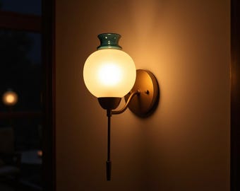 Blown Glass Wall Light Sconce - Glass Light - Unique Wall Lighting - Handmade Wall Sconce - Wall Mounted Lighting - Glass Wall Light Fixture