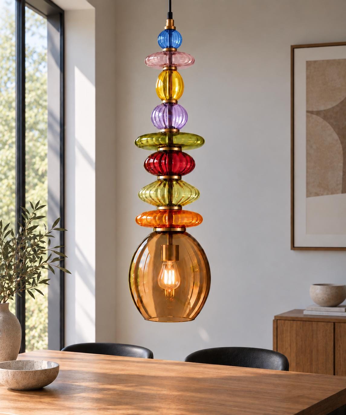 Glass pendant light - Etsy 日本