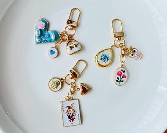 Aangepaste tasbedel, gepersonaliseerde sleutelhangerbedel, gouden tasbedel, handgemaakte bedel voor haar