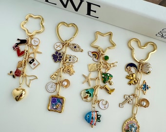 Crea tu propio dije para bolso, llavero personalizado para bolso, cadena personalizada para bolso, regalo para niña