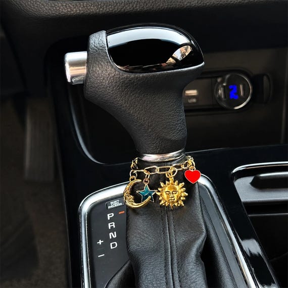 Custom Gear Stick Chain Charm, Personalized Car Shifter Accessory, Steering Wheel & Gear Shift Hanging Charm, Gift for Her