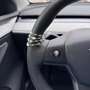 Labradorit spiritueller Schutz Auto Lenkrad Anhänger, natürlicher Nordlicht Stein Autozubehör, Heilungsenergie Geschenk