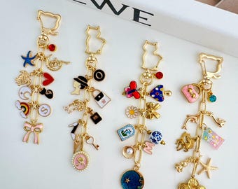 Bouw je eigen tasbedel, sleutelhanger op maat, gepersonaliseerde tasketting, cadeau voor meisje